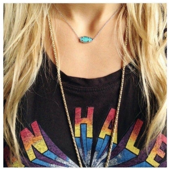 Kendra Scott Turquoise Skylie Necklace like new - Picture 1 of 8